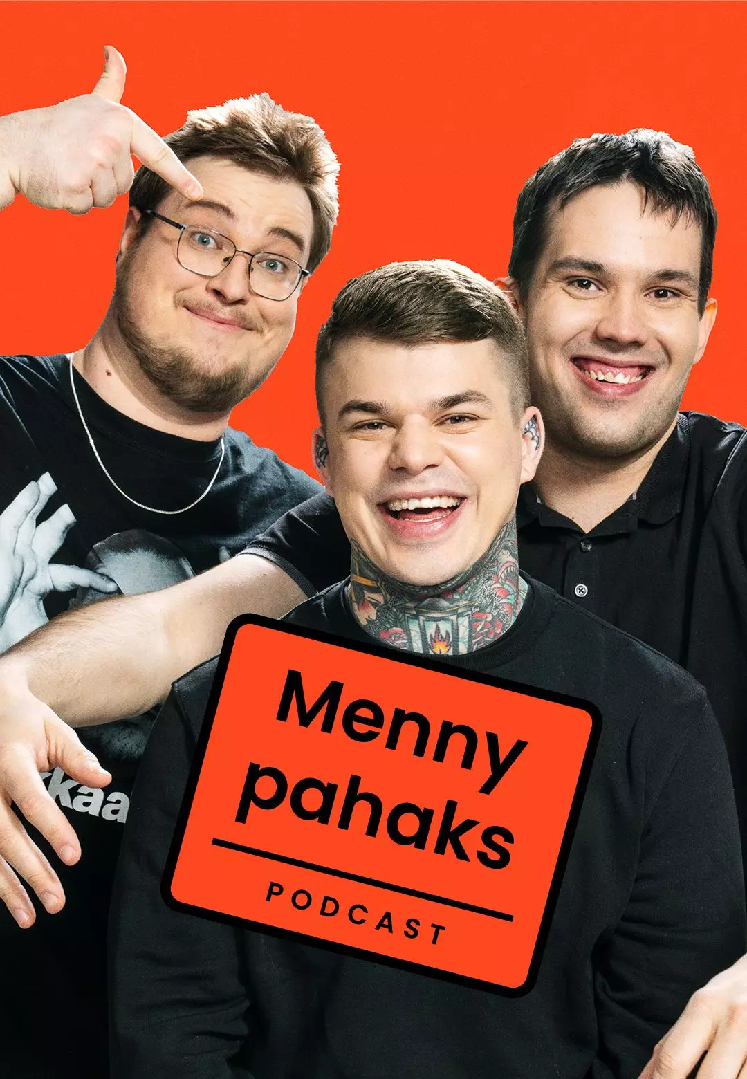 Drei junge Männer, alle sind Content Creators der Serie Menny Pahaks
